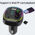 12 24v Qc3 0 Fast Charge Car Charger Bluetooth Black