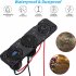 12 24v Rv Car Charger Socket Cigarette Lighter Waterproof Switch Combination Qc3 0 Quick Charge Dual Usb Socket red