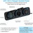 12 24v Rv Car Charger Socket Cigarette Lighter Waterproof Switch Combination Qc3 0 Quick Charge Dual Usb Socket red