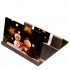 12  3D Stereoscopic Amplifying Wood Bracket Foldable Screen Enlarger for Phone