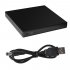12 7mm Thick Usb 2 0 Ide Portable Optical  Drive  Box SATA Hard Disk Interface Black