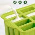12 Cavity Silicone Popsicle Molds With 50pcs Popsicle Sticks Summer Diy Popsicle Maker Mold Ice Cream Mold A pink   bagged