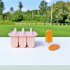 12 Cavity Silicone Popsicle Molds With 50pcs Popsicle Sticks Summer Diy Popsicle Maker Mold Ice Cream Mold A pink   bagged