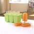12 Cavity Silicone Popsicle Molds With 50pcs Popsicle Sticks Summer Diy Popsicle Maker Mold Ice Cream Mold A pink   bagged