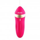 12 Frequency Vibration Female Masturbation Wireless USB Charging Climax Vibrator Adult Massager rose Red