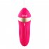 12 Frequency Vibration Female Masturbation Wireless USB Charging Climax Vibrator Adult Massager rose Red