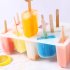 12 Holes Ice Cream Mold Silicone Homemade Popsicle DIY Ice sucker Mould for Kids Adults blue
