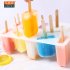 12 Holes Ice Cream Mold Silicone Homemade Popsicle DIY Ice sucker Mould for Kids Adults Pink