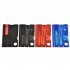 12 IN 1 Credit Card Tool Cutter Blade Business Card Cutter Opaque black  black   red 