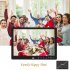 12 Inch 1080P HD Digital Photo Frame with Remote Control Support 32G SD and USB for Pictures and Videos Black US plug