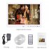 12 Inch 1080P HD Digital Photo Frame with Remote Control Support 32G SD and USB for Pictures and Videos Black US plug