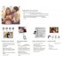 12 Inch 1080P HD Digital Photo Frame with Remote Control Support 32G SD and USB for Pictures and Videos Black US plug