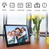 12 Inch 1080P HD Digital Photo Frame with Remote Control Support 32G SD and USB for Pictures and Videos Black US plug