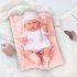 12 Inch Realistic Reborn Dolls Lifelike Joint Movable Handmade Vinyl Baby Doll Toys For Boys Girls Birthday Christmas Gifts blue flower 12 inches