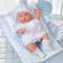 12 Inch Realistic Reborn Dolls Lifelike Joint Movable Handmade Vinyl Baby Doll Toys For Boys Girls Birthday Christmas Gifts blue flower 12 inches
