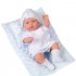 12 Inch Realistic Reborn Dolls Lifelike Joint Movable Handmade Vinyl Baby Doll Toys For Boys Girls Birthday Christmas Gifts blue flower 12 inches