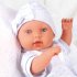 12 Inch Realistic Reborn Dolls Lifelike Joint Movable Handmade Vinyl Baby Doll Toys For Boys Girls Birthday Christmas Gifts blue flower 12 inches