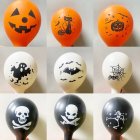 12 Inches Latex Halloween Balloons Cobwebs Pumpkins Witches Skeletons Printing