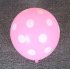 12 Inches Light Pink Dot Polka Dot Balloons   Made in USA