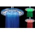12 LED RGB Light Round Top Shower Head has a diameter of 8 inches  a water temperature sensor plus it is Water Flow Powered