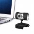 12 Megapixel HD USB2 0 Web Camera With Clip On Microphone For PC Computer black