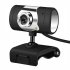 12 Megapixel HD USB2 0 Web Camera With Clip On Microphone For PC Computer black