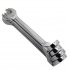 12 Pcs Metric 8 19mm Flexible Head Spanner Gear Ratchet Wrench Steel