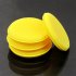 12 Pcs Vehicle Wax Polishing Foam Hand Sponge Soft Wax Padded Sponge Yellow Buffer Detail Care Wash Clean Towel