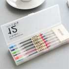 12 Pcs/box Colored Gel Pen Memo Pads Set 0.5mm Colour Ink Maker Pens School Office Writing Stationery