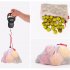 12 Pcs set Mesh  Bag Reusable Vegetables Fruits Bag Eco friendly Washable See through Bags 3 large 6 medium 3 small