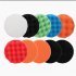 12 Pieces 3 Inch Buffing Polishing Pads Buffer Polisher Kit Headlight Restoration Kit For Polishing Waxing Sealing Glaze 3 inch 12 piece set M10
