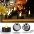 12 Pieces Halloween Candles Lights Flameless Dropless Electronic Candles For Halloween Party Decoration  3 6 x 3 6cm  warm white flash Round style