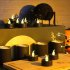 12 Pieces Halloween Candles Lights Flameless Dropless Electronic Candles For Halloween Party Decoration  3 6 x 3 6cm  warm white flash Tears style