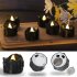12 Pieces Halloween Candles Lights Flameless Dropless Electronic Candles For Halloween Party Decoration  3 6 x 3 6cm  warm white flash Tears style