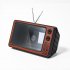 12  Retro TV Amplifier Phone Screen Magnifier Mobile Phone Magnifying Screen Smartphone Screen Magnifier For All Smartphones   Vintage Brown Wood
