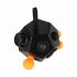 12 Sided Fidget Cube Psychological Hint Gadget Anxiety and Boredom for Children and Adults Black Orange