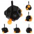 12 Sided Fidget Cube Psychological Hint Gadget Anxiety and Boredom for Children and Adults Black Orange
