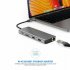 12 in 1 Type C to USB C USB3 0 HDMI VGA PD Hub Adapter Docking Station for MacBook gray