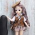 12 inch Joint  Doll Cute Style Real Eyelashes Princess Doll Toy For Kids  no Music   Bag  A5