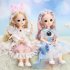 12 inch Joint  Doll Cute Style Real Eyelashes Princess Doll Toy For Kids  no Music   Bag  A8