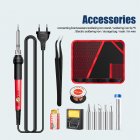 ANENG 12pcs Soldering Iron Kit 60W Adjustable Temperature 200℃-450℃ Digital