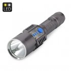 1200 Lumens CREE XM L2 U2 LED Flashlight has 5 lighting modes and comes with an 18650 battery and USB port doubles as a power bank