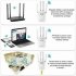 1200 Mbps Wifi Range Extender Repeater Dual Frequency Technology Wireless Amplifier Router Signal Booster White US Plug