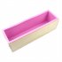 1200ml Silicone Soap Mold With Wood Box Cover Microwaves Safe High Heat Resistant Temperature For DIY Crafts  27 x 8 5 x 8cm  pink