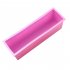 1200ml Silicone Soap Mold With Wood Box Cover Microwaves Safe High Heat Resistant Temperature For DIY Crafts  27 x 8 5 x 8cm  pink