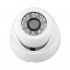 1200tvl 3 6mm Hd  Camera Night Vision Dustproof Portable Camera With 24 Lights white