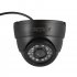 1200tvl 3 6mm Hd  Camera Night Vision Dustproof Portable Camera With 24 Lights black