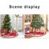 120CM Cartoon Christmas Tree Skirt With Snowflake Deer Snowman Pattern For Indoor Outdoor Merry Christmas Holiday Party Decor Christmas Tree Forest