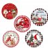 120CM Cartoon Christmas Tree Skirt With Snowflake Deer Snowman Pattern For Indoor Outdoor Merry Christmas Holiday Party Decor Christmas Tree Forest