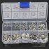 120Pcs 304 Stainless Steel E Clip Retaining Circlip Assortment Kit 1 5mm to 10mm Box Packing  120 sets